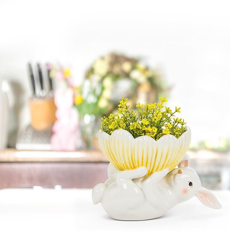 Abbott Rabbit with Flower Planter | Little Miss Muffin Children & Home