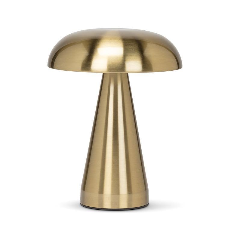 Abbott Abbott Metallic Mushroom LED Table Light - 8"H Brushed Gold - Little Miss Muffin Children & Home