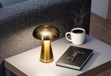 Abbott Abbott Metallic Mushroom LED Table Light - 8"H Brushed Gold - Little Miss Muffin Children & Home