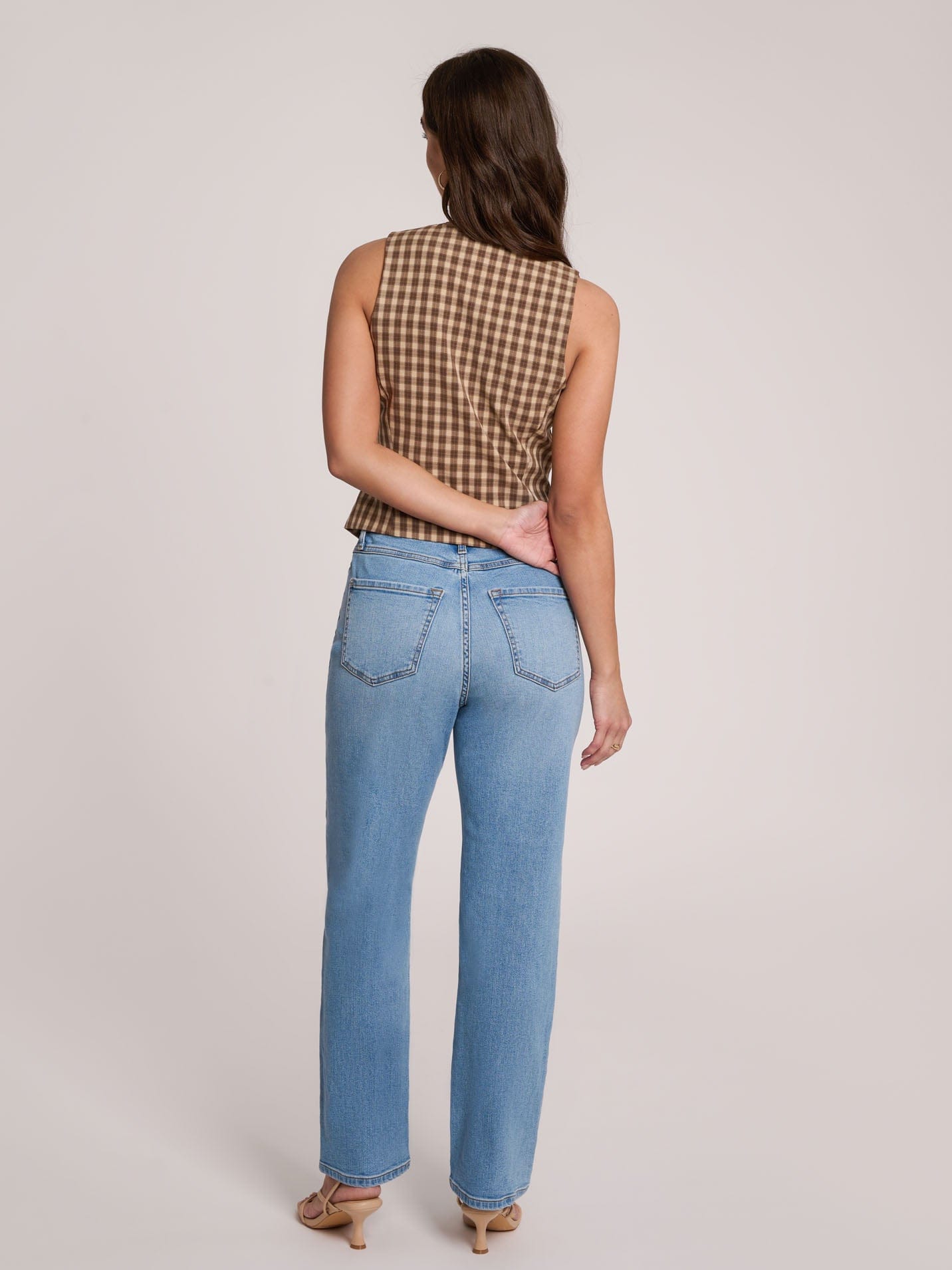 Yoga Jeans Yoga Jeans Chloe Straight Jeans - High Rise - 30" in Flora - Little Miss Muffin Children & Home