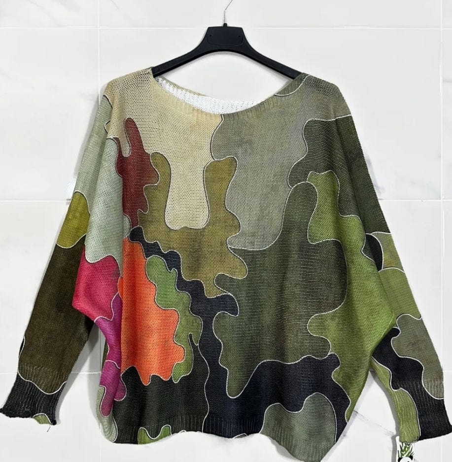 Loowie Loowie Camo Style Printed Sweater - Little Miss Muffin Children & Home