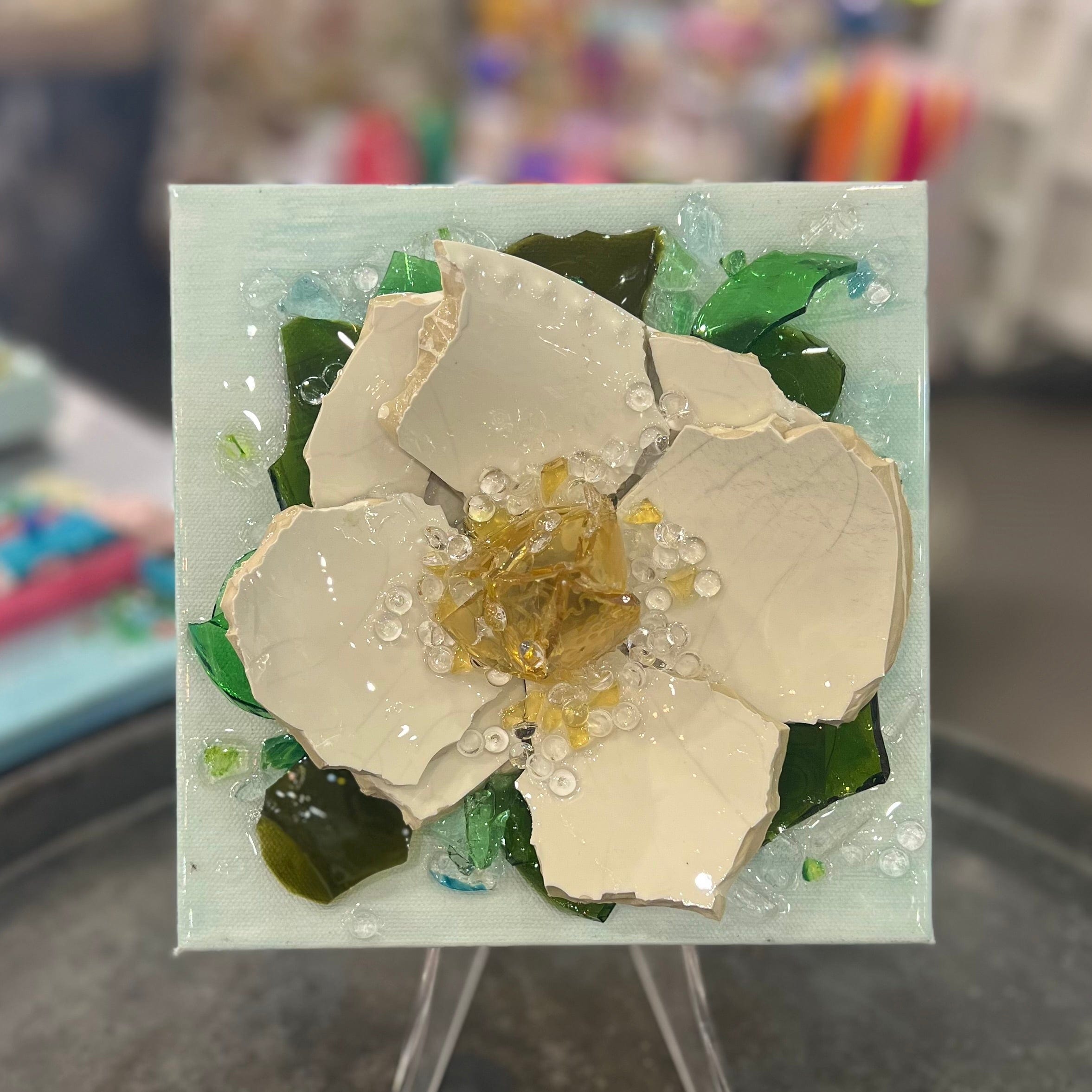 The Shard Shop The Shard Shop Magnolia on Wood Canvas - Little Miss Muffin Children & Home