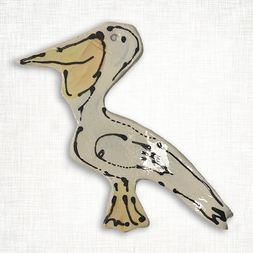 Magnolia Creative Co Magnolia Creative Co White Pelican Ornament - Little Miss Muffin Children & Home