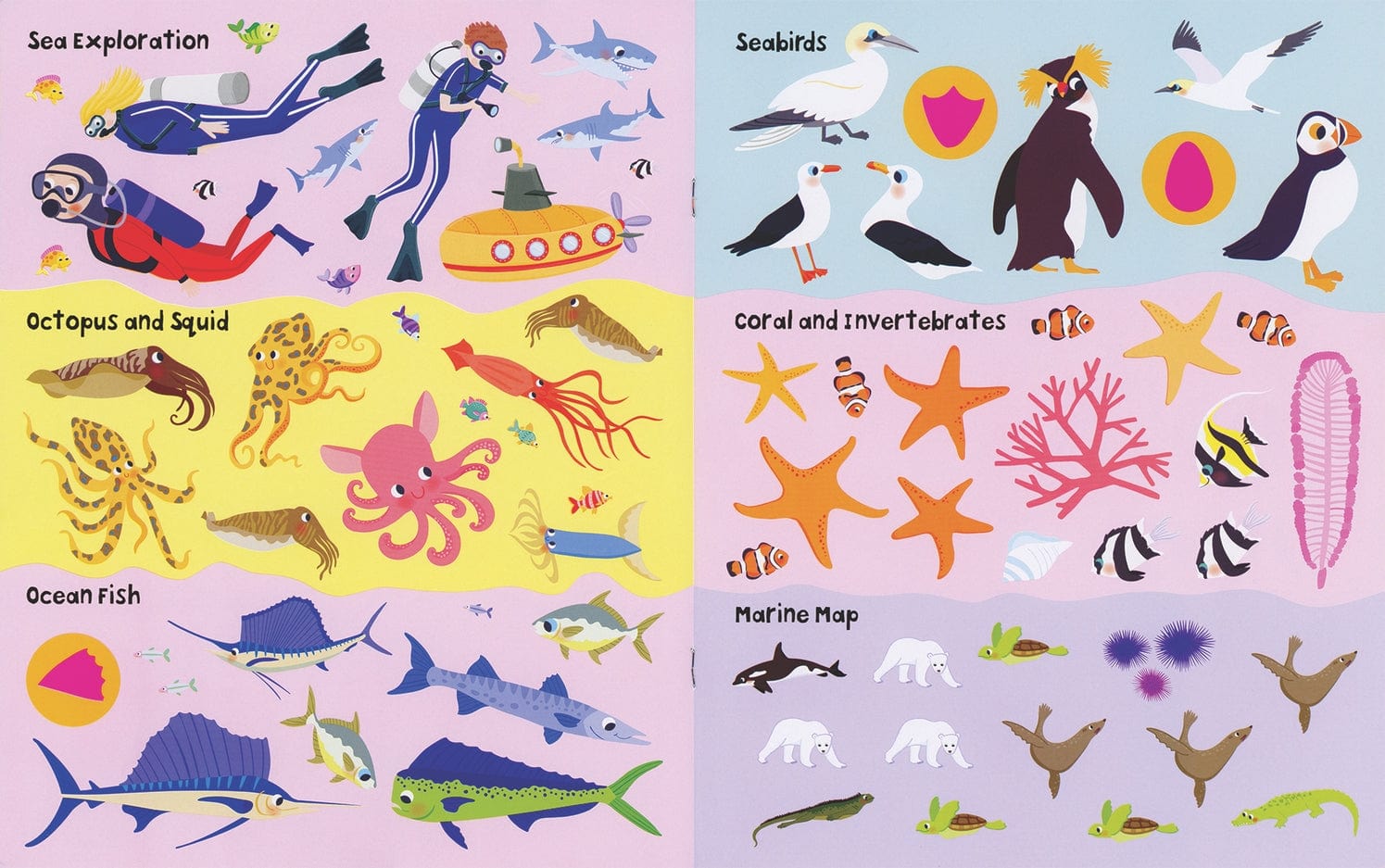 EDC Publishing Ocean, Sticker Facts - Little Miss Muffin Children & Home