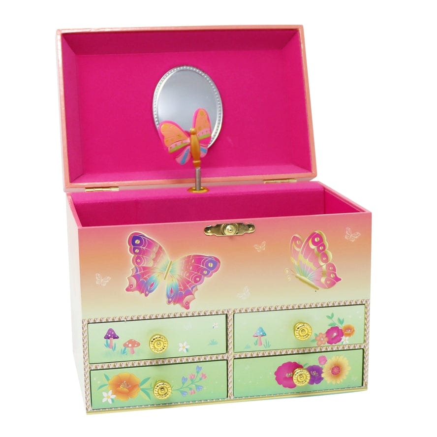 Pink Poppy Pink Poppy Rainbow Butterfly Medium Musical Jewelry Box - Little Miss Muffin Children & Home