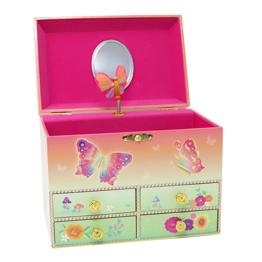 Pink Poppy Pink Poppy Rainbow Butterfly Medium Musical Jewelry Box - Little Miss Muffin Children & Home