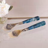 Beatriz Ball Vida Resin Salad Servers, Dark Blue