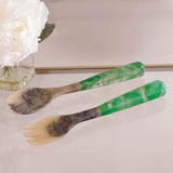 Beatriz Ball Vida Resin Salad Servers, Green