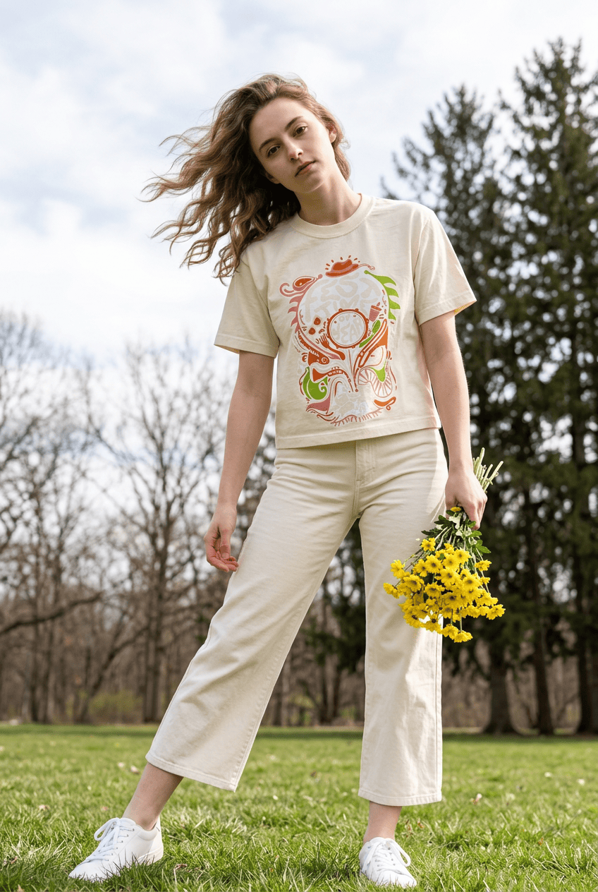 Fest Time of Year Ladies Cropped Tee