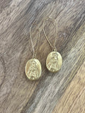 Carol Cassisa Notre Dame Earrings (Oval Mary)