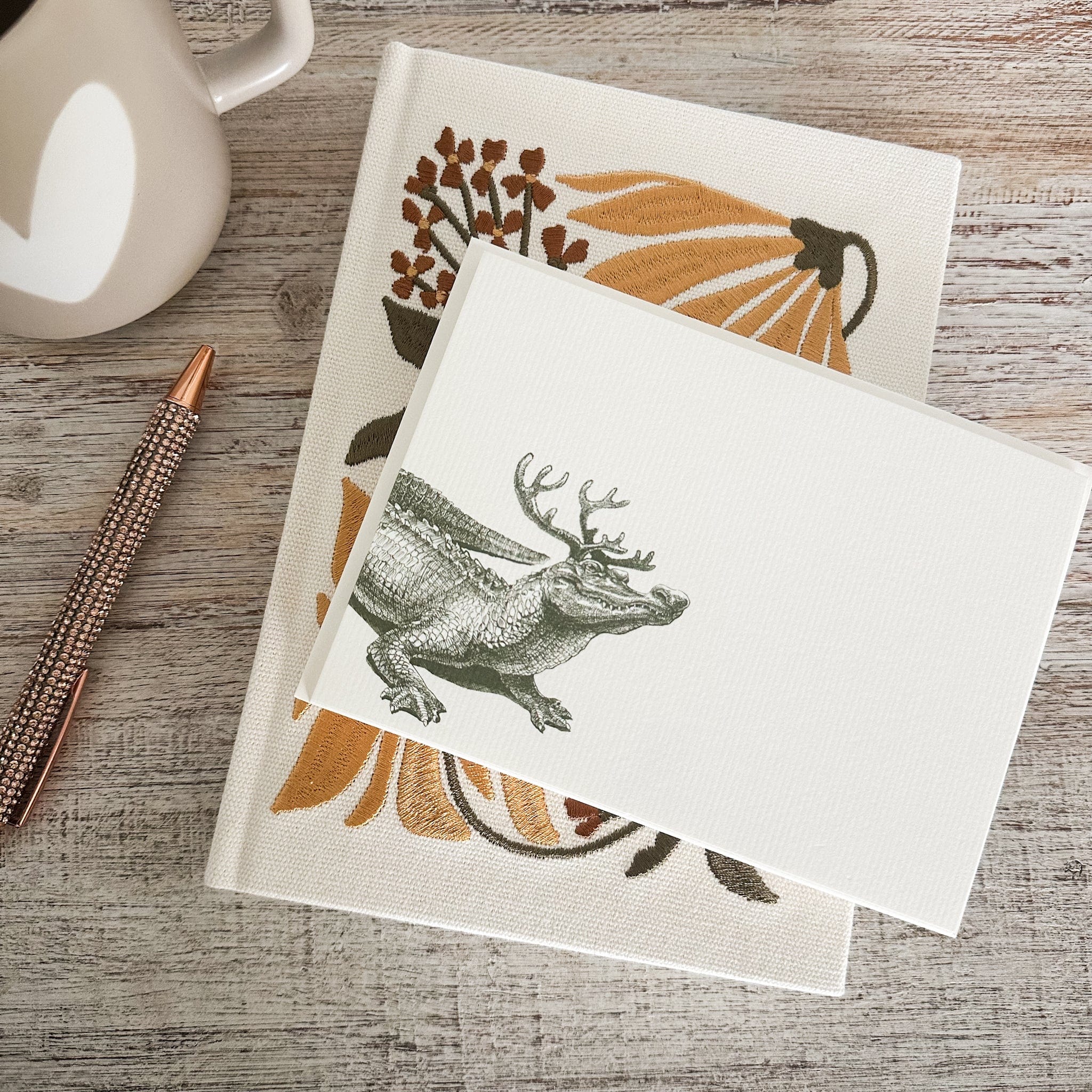 Alexa Pulitzer Alexa Pulitzer Christmas Gator A6 Notes (10 pack) - Little Miss Muffin Children & Home