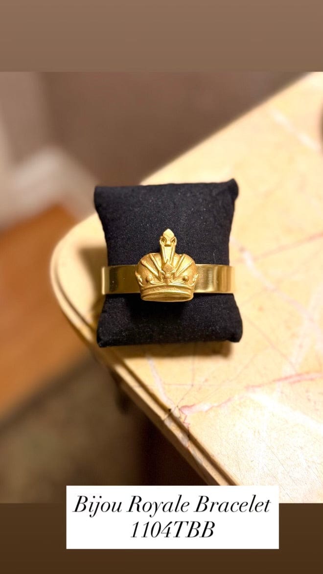 Bijou Royale (Crown) Thin Brass Bracelet