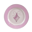 Creative Co-op Stoneware Plate with Ornament Image & Electroplated Edges, 4 Styles - Little Miss Muffin Children & Home
