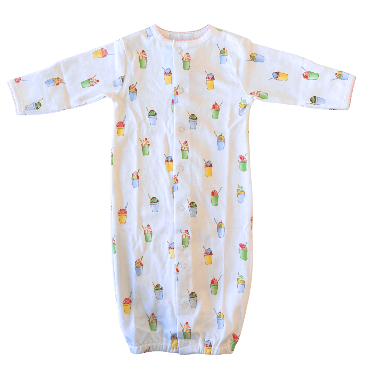 Snowball Cup Converter Gown with Pink Trim