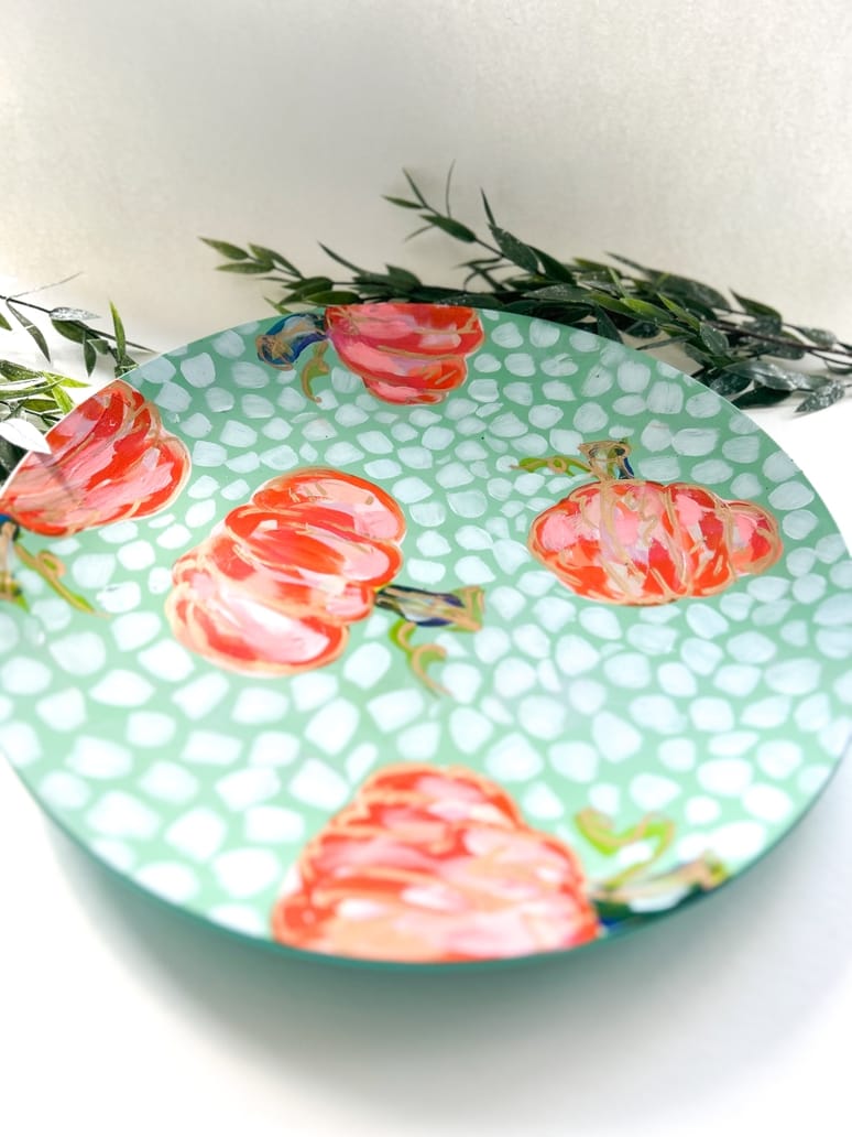 Mint Pumpkin Platter