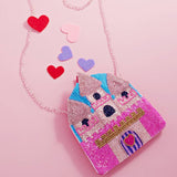 Fashion City Fashion City Princess Castle Seed-Beaded Crossbody Bag - Little Miss Muffin Children & Home