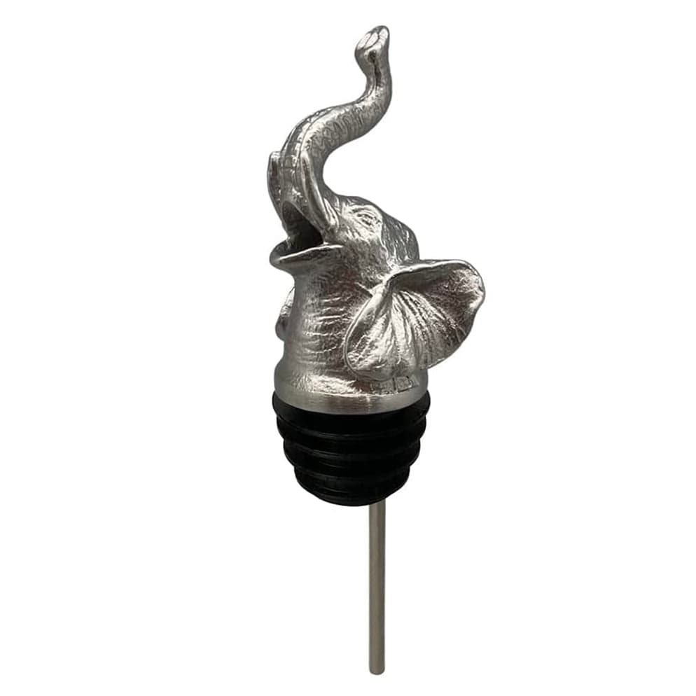 Stainless Steel Carved Elephant Wine Pourer - Aerator