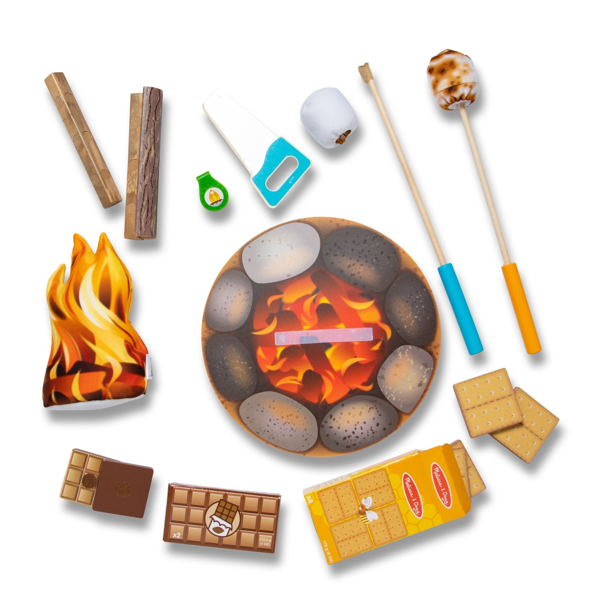 Melissa & Doug Melissa & Doug Let's Explore Campfire S'Mores Play Set - Little Miss Muffin Children & Home