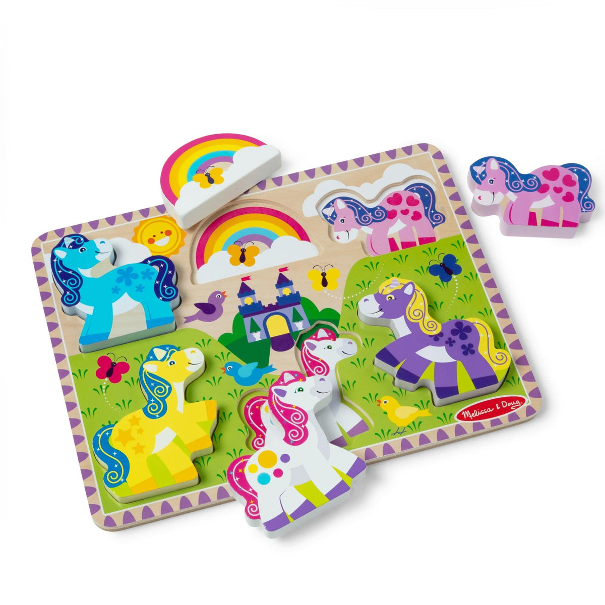 Melissa & Doug Melissa & Doug Unicorn Chunky Puzzle - Little Miss Muffin Children & Home