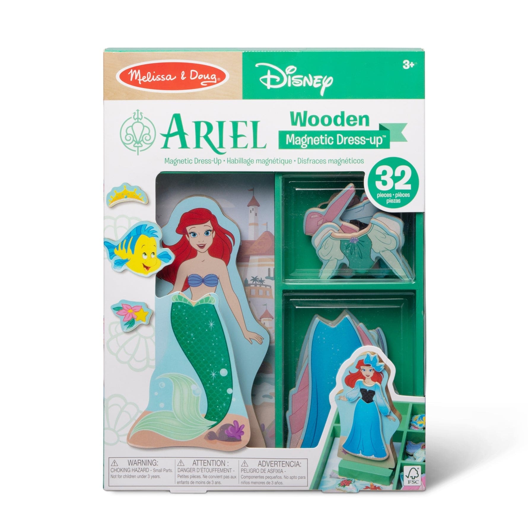 Melissa & Doug Disney Magnetic Dress Up Ariel - Little Miss Muffin Children & Home