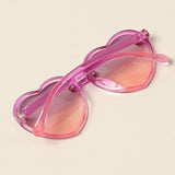 Fashion City Kid's Heart Shaped Gradient Sunglasses