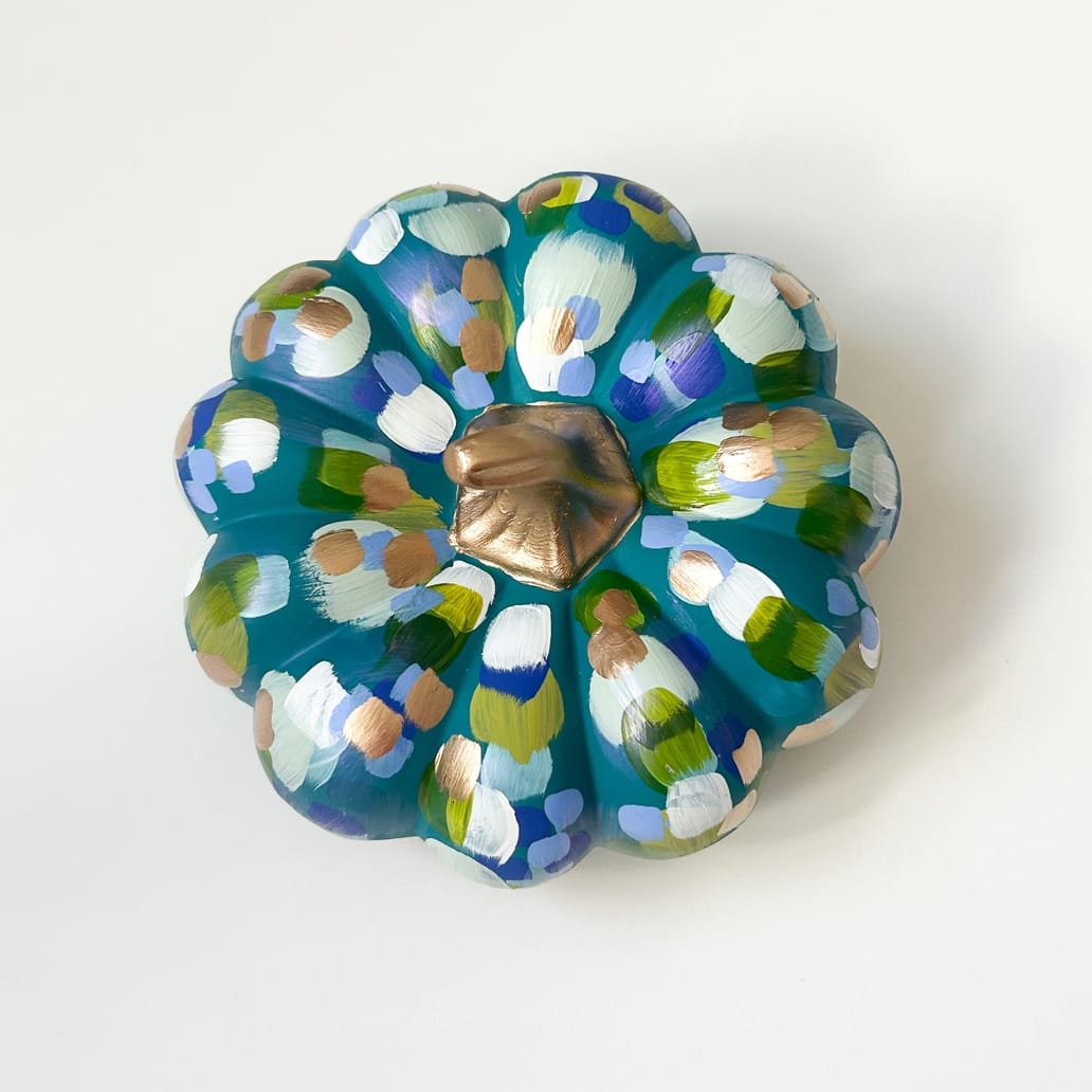 Blues & Gold Pumpkin
