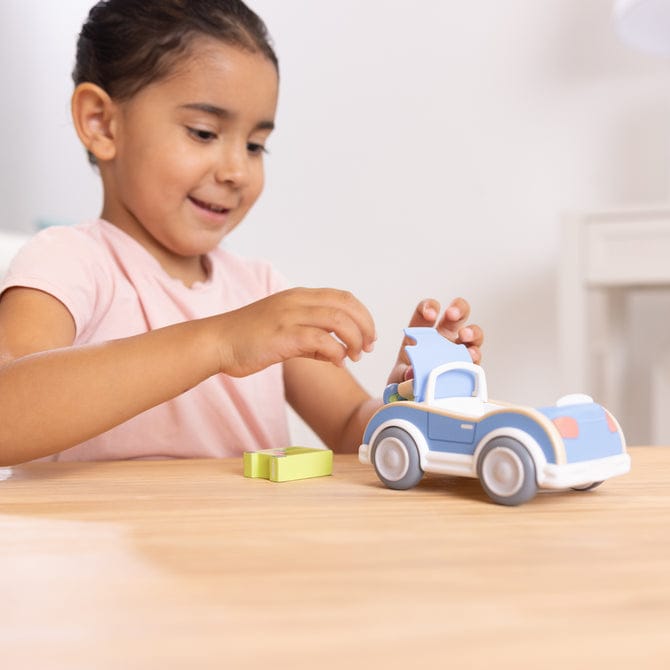 Cheery Lane Blue Car & Boy Play Figure
