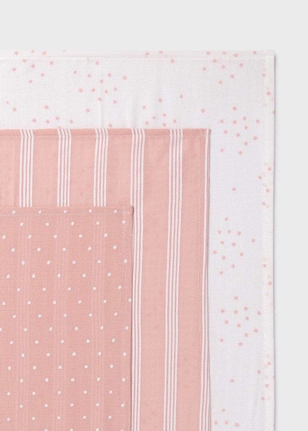 Mayoral Usa Inc Mayoral 3-Piece Set of Gauze Muslin Baby Cloths - Little Miss Muffin Children & Home