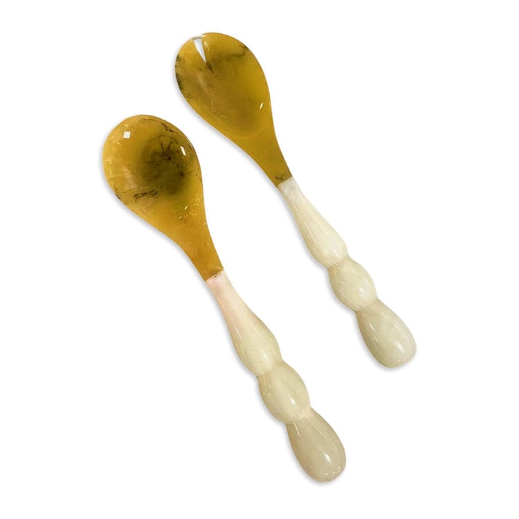 Beatriz Ball Beatriz Ball Resin Rio Bubble Salad Servers, White - Little Miss Muffin Children & Home