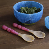 Beatriz Ball Vida Resin Rio Bubble Salad Servers, Pink