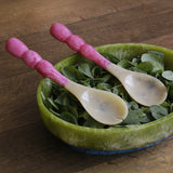 Beatriz Ball Vida Resin Rio Bubble Salad Servers, Pink