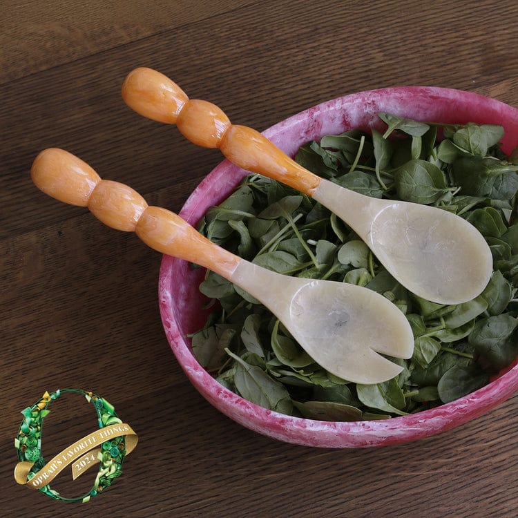 Beatriz Ball Beatriz Ball Resin Rio Bubble Salad Servers, Orange - Little Miss Muffin Children & Home