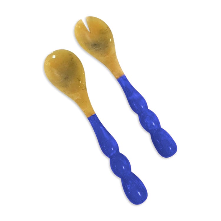 Beatriz Ball Beatriz Ball Resin Rio Bubble Salad Servers, Blue - Little Miss Muffin Children & Home