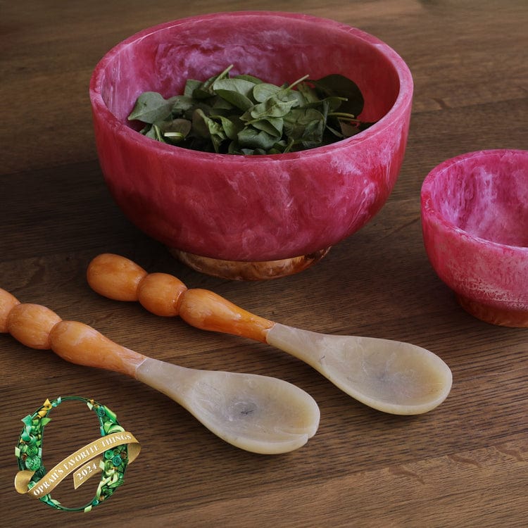 Beatriz Ball Beatriz Ball Rio Large Resin Bowl with Base, Pink & Orange - Little Miss Muffin Children & Home