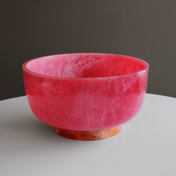 Beatriz Ball Beatriz Ball Rio Large Resin Bowl with Base, Pink & Orange - Little Miss Muffin Children & Home