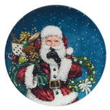 Certified International Santa's Secret Christmas 9" Dessert Plate