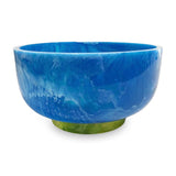 Beatriz Ball Vida Resin Rio Large Bowl with Base, Blue and Green