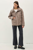 Be Cool Quilted Puffer High Collar Jacket