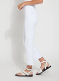 Lysse Ankle Denim Baby Bootcut in White