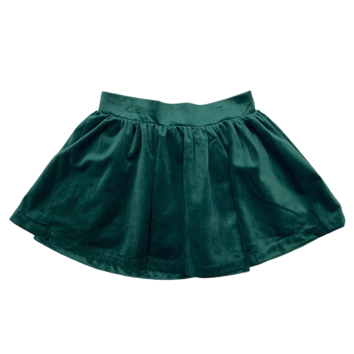 green velvet skirt