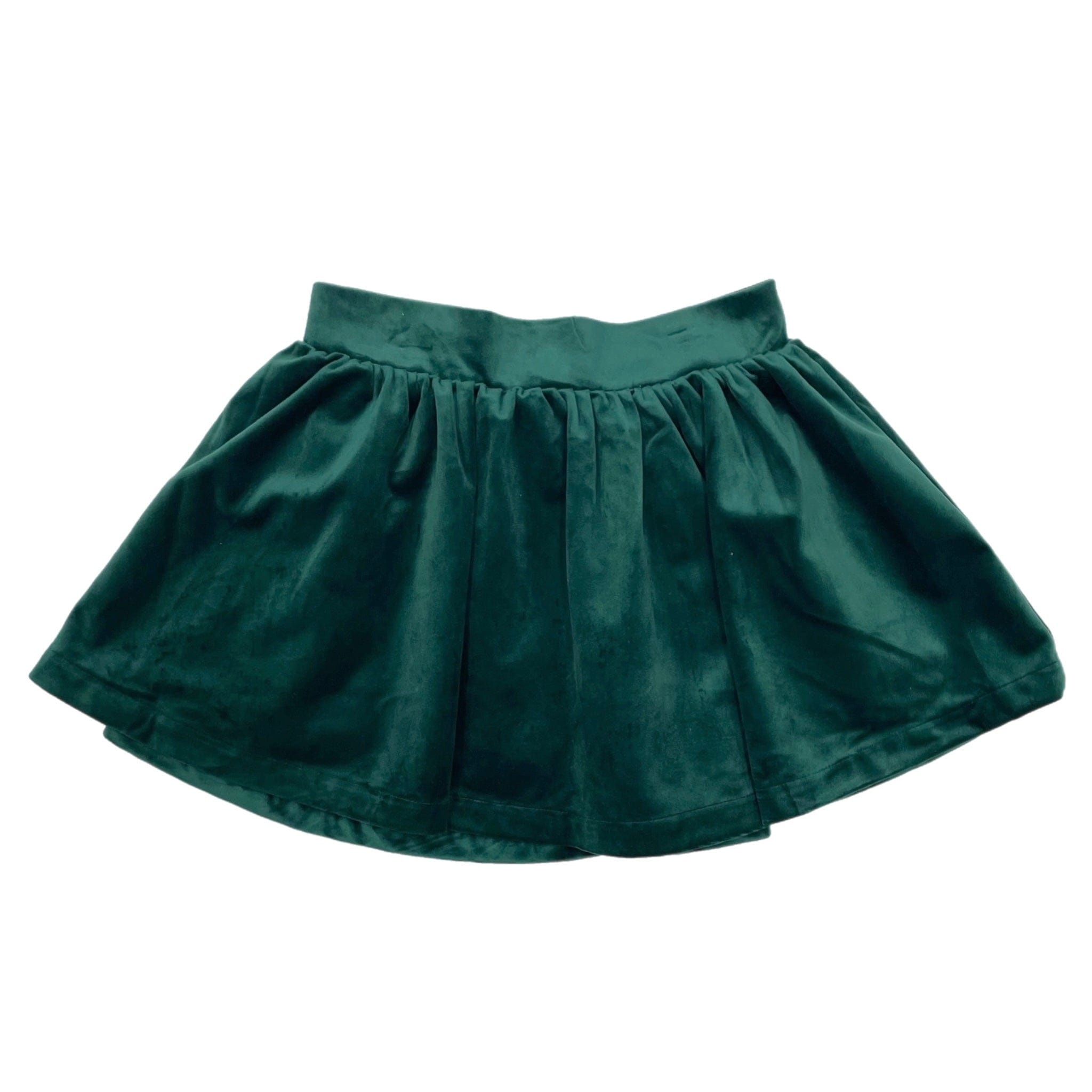 green velvet skirt