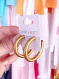 Sandy + Rizzo Sandy + Rizzo Golden Hoop Earrings - Little Miss Muffin Children & Home