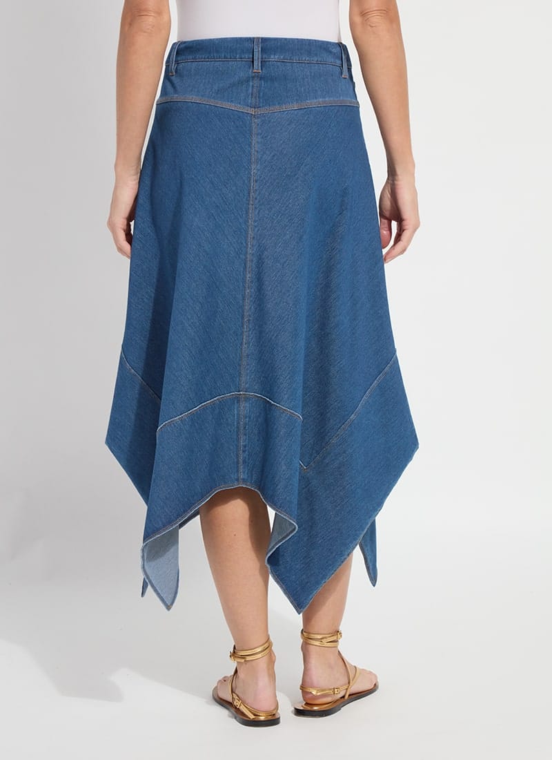 Lucille Handkerchief Denim Skirt
