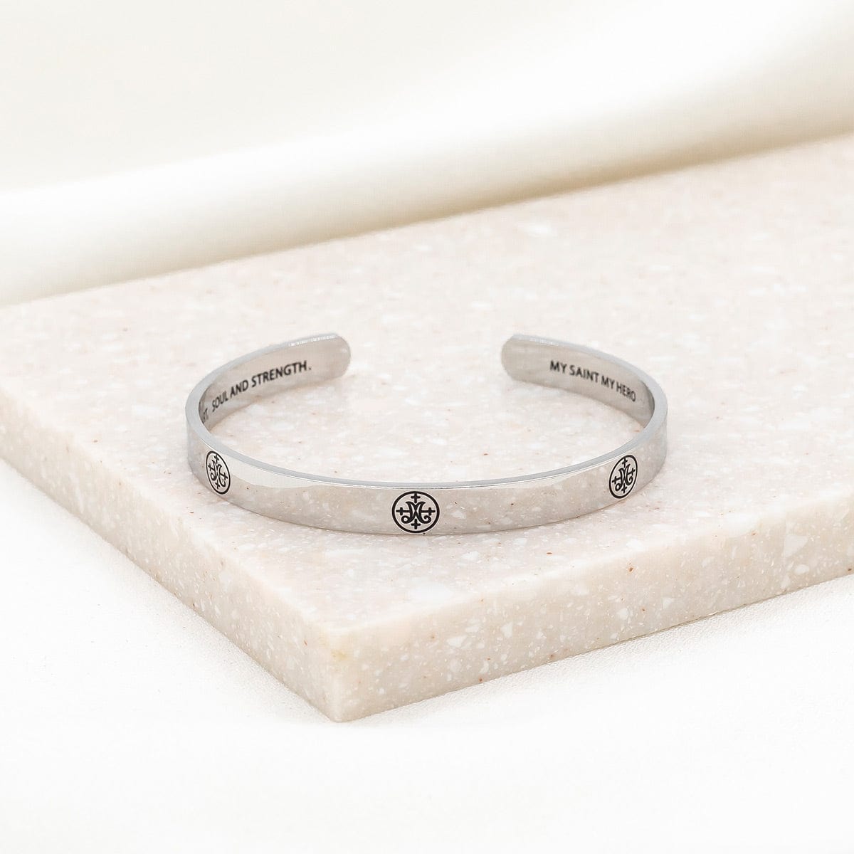 My Saint My Hero My Saint My Hero The Greatest Love Deuteronomy 6:5 Cuff - Little Miss Muffin Children & Home