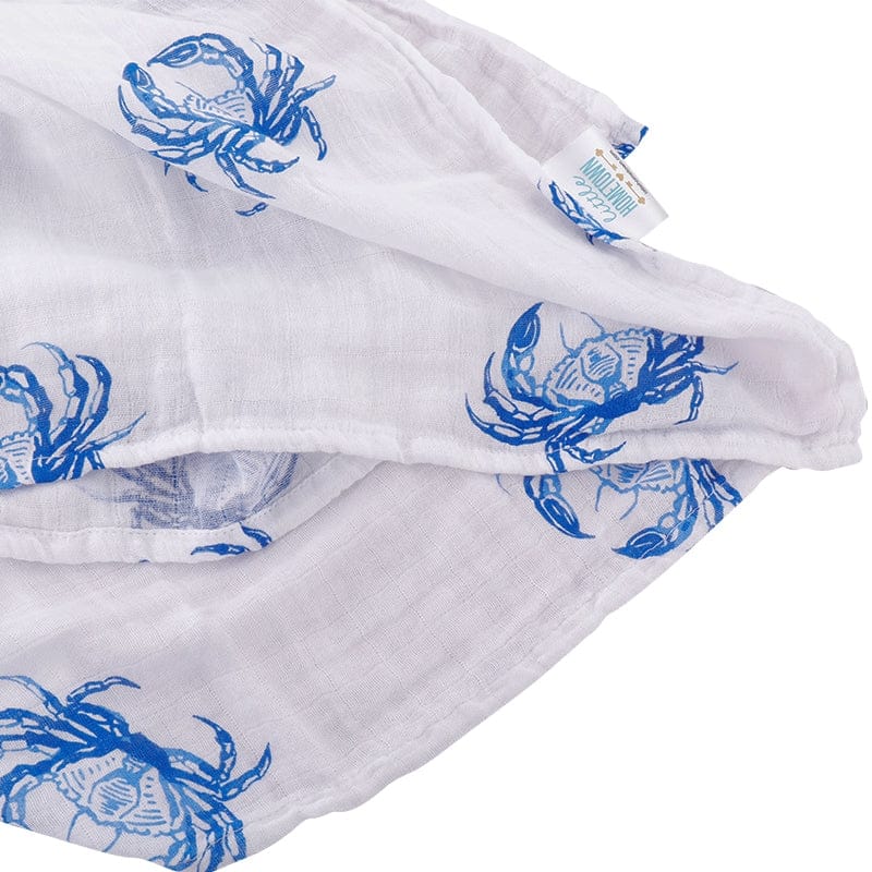 Blue Crab Swaddle Blanket