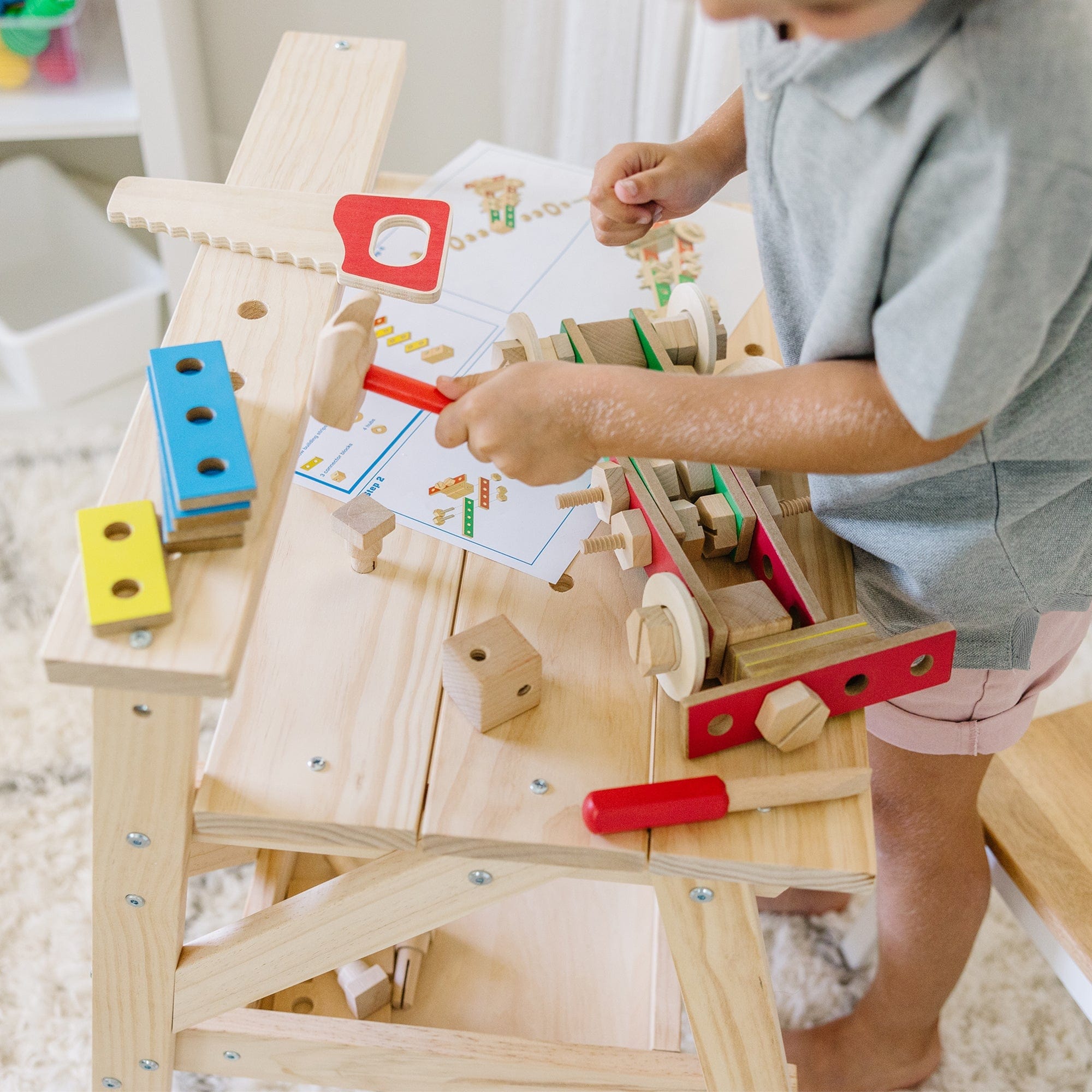 Melissa & Doug Melissa & Doug Wooden Project Workbench - Little Miss Muffin Children & Home