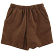 Bailey Boys Bailey Boys Elastic Waist Short -Chocolate Brown Cord - Little Miss Muffin Children & Home