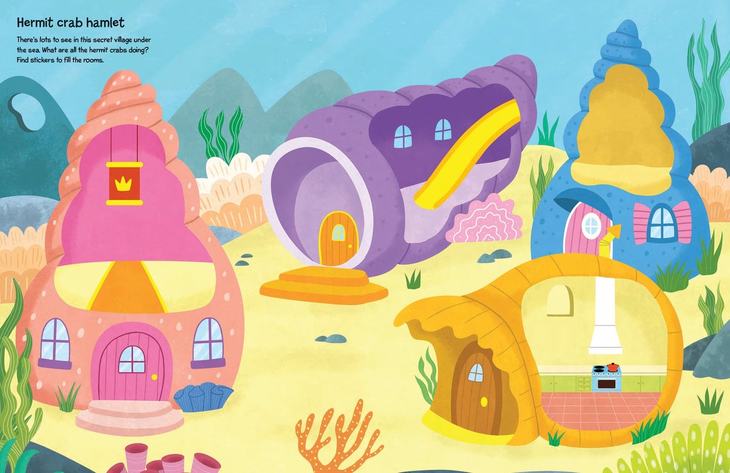 EDC Publishing My Sticker World, Enchanted Ocean - Little Miss Muffin Children & Home