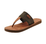 Flojos Grace Hooded Thong Sandal in Khaki/Tan