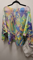 Purple Butterfly Knit Printed Sweater